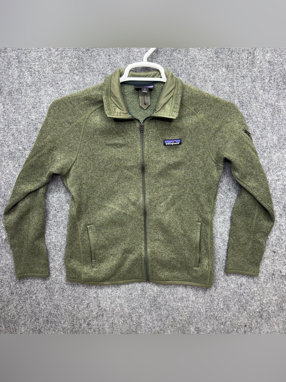 Patagonia Women’s Better Sweater Full Zip Arm Zip Fleece Outdoors Jacket Small